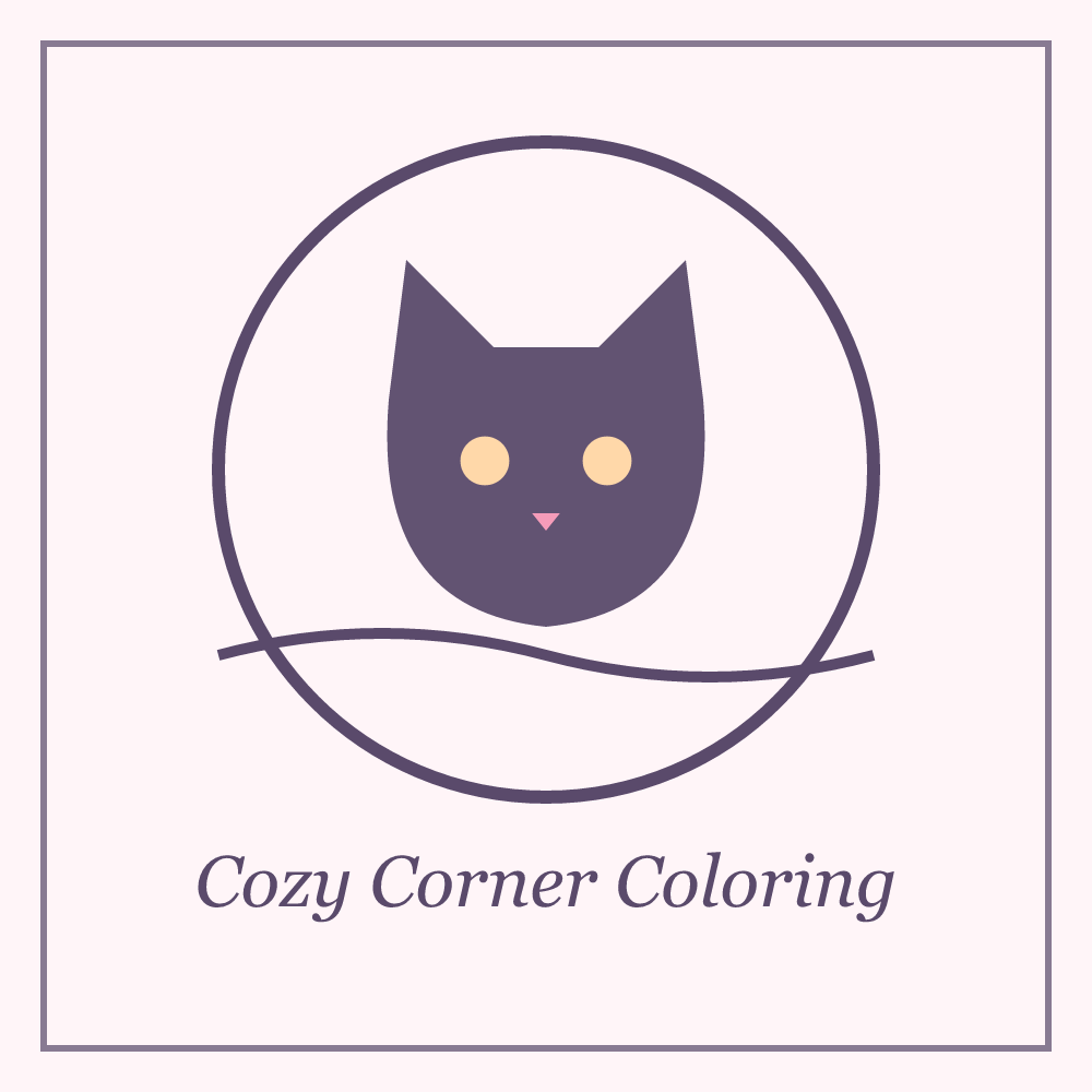 Cozy Corner Coloring Pages — 12 Printable Cat & Tea Sheets for Adults