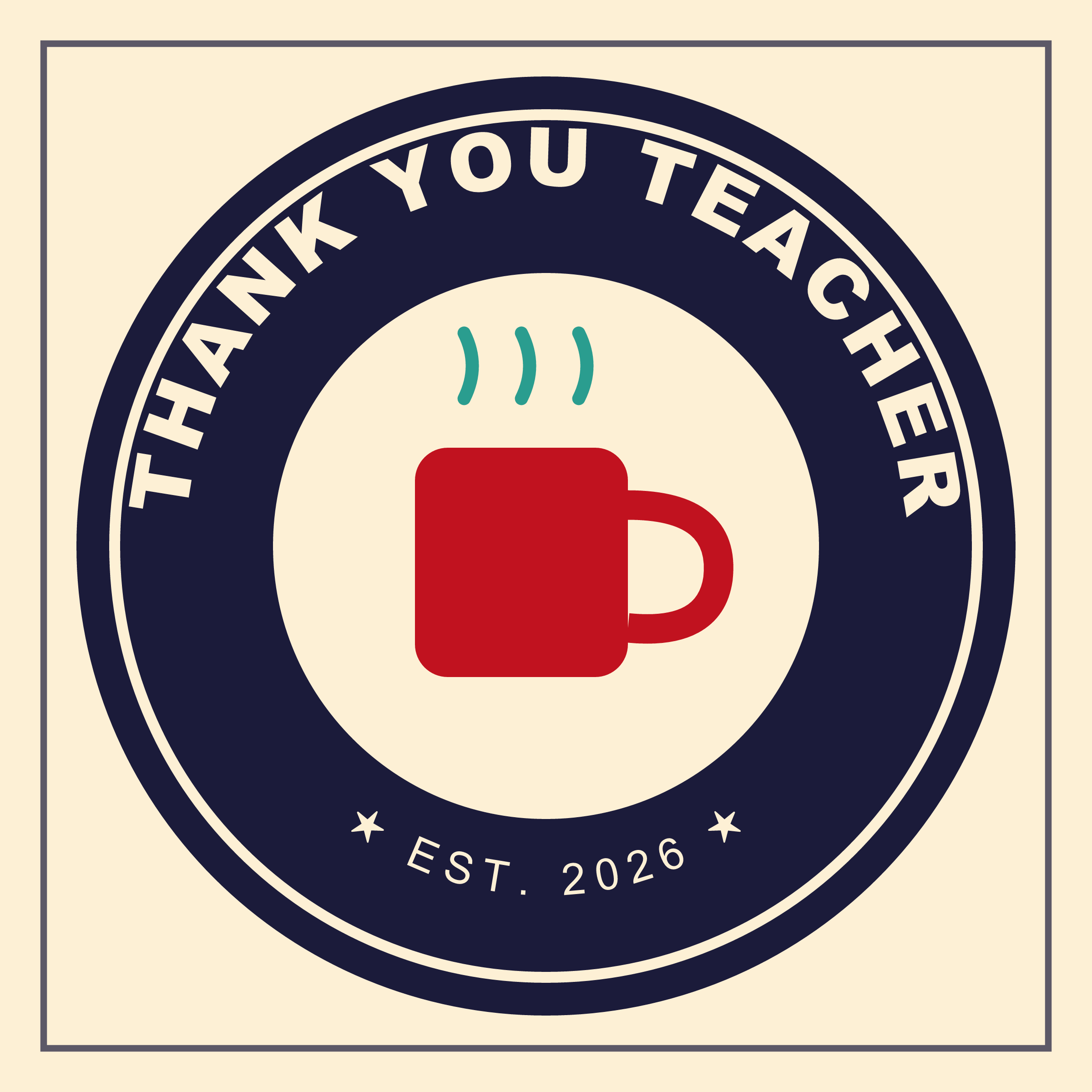 Thank You Teacher — 8 Printable Appreciation Cards, Instant Download